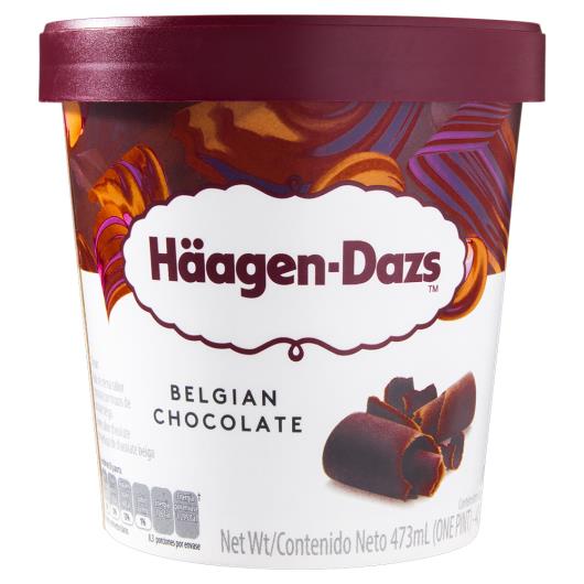 Sorvete chocolate belga Haagen-Dazs 473ml - Imagem em destaque