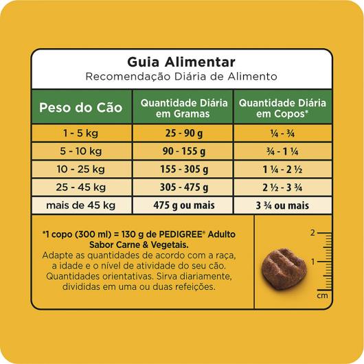 Alimento para Cães Adultos Raças Médias e Grandes Carne e Vegetais Pedigree 10,1kg - Imagem em destaque