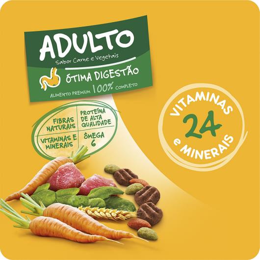 Alimento para Cães Adultos Raças Médias e Grandes Carne e Vegetais Pedigree 10,1kg - Imagem em destaque