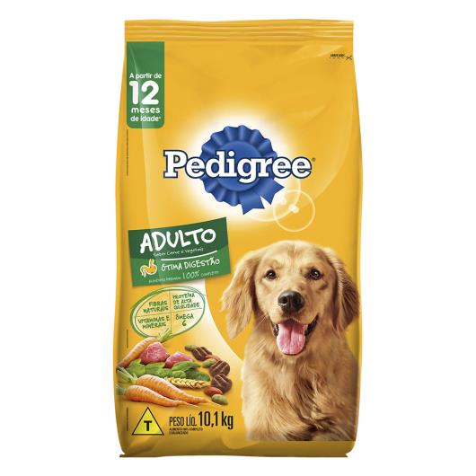 Alimento para Cães Adultos Raças Médias e Grandes Carne e Vegetais Pedigree 10,1kg - Imagem em destaque