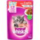Alimento para gatos Whiskas carne ao molho  Filhotes 85g - Imagem 284769.jpg em miniatúra
