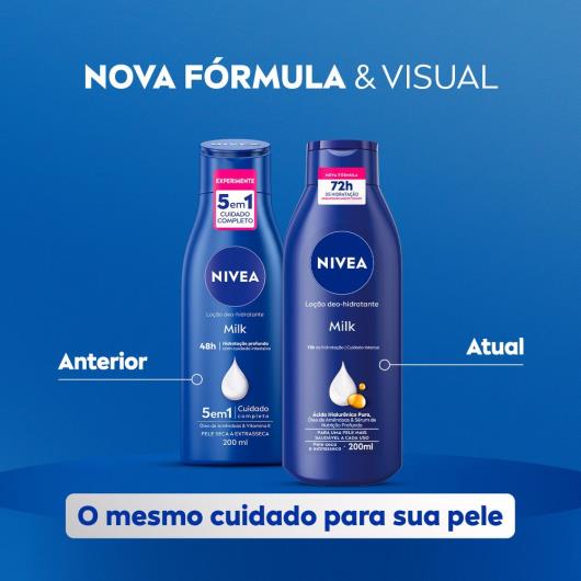 NIVEA Loção Hidratante Milk Pele Seca a Extrasseca 200ml - Imagem em destaque