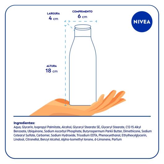 NIVEA Loção Hidratante Firmador Q10 + Vitamina C Todos os Tipos de Pele 200ml - Imagem em destaque