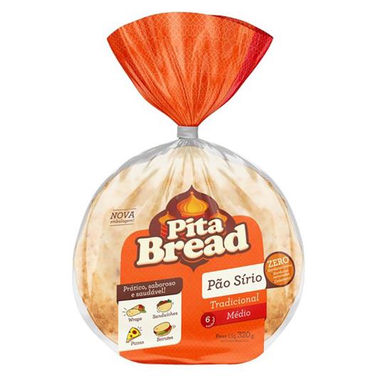 Pão Pita Bread sírio médio 320g - Imagem em destaque