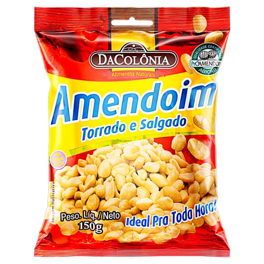 Amendoim Torrado e Salgado DaColônia Pacote 150g - Imagem em destaque