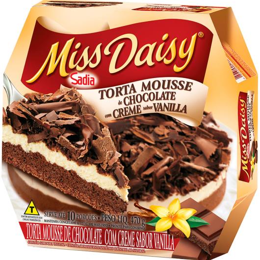 Torta mousse de chocolate com vanilla Miss Daisy Sadia 470g - Imagem em destaque