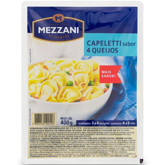 Capeletti 4 queijos Mezzani 400g - Imagem em destaque