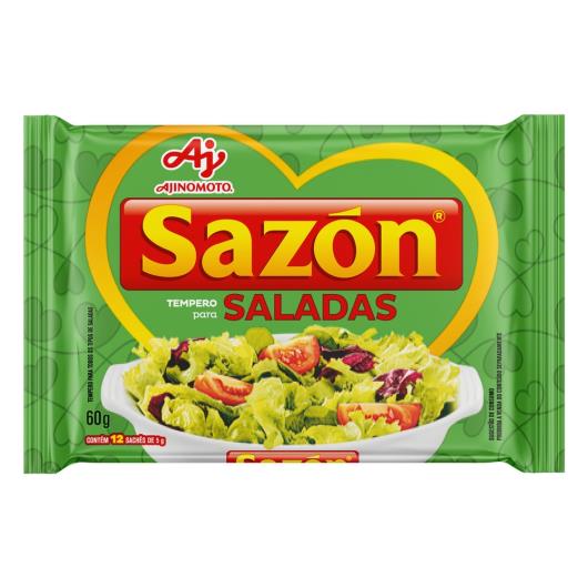 Tempero para Saladas Sazón Pacote 60g 12 Unidades - Imagem em destaque