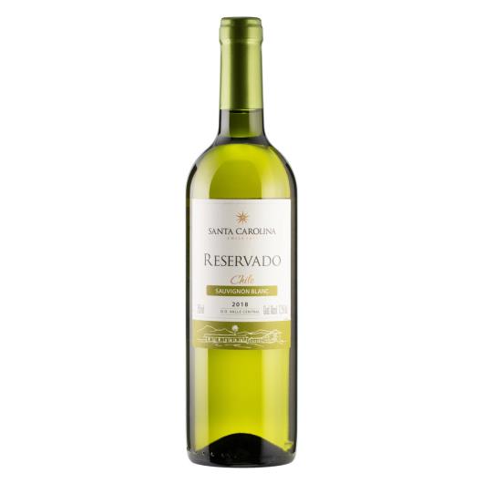 Vinho Chileno Branco Seco Reservado Santa Carolina Sauvignon Blanc Valle Central Garrafa 750ml - Imagem em destaque