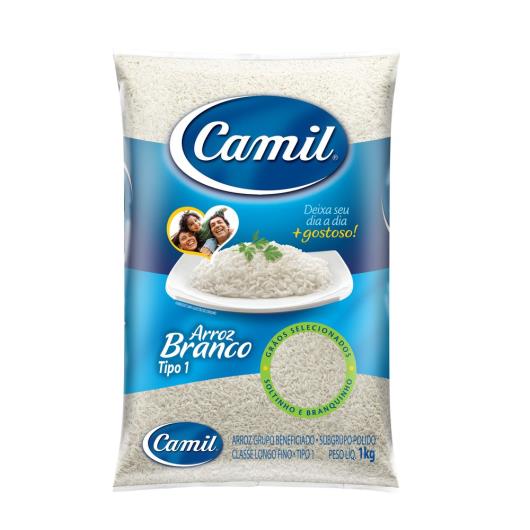 Arroz agulha tipo 1 Camil 1 kg - Imagem em destaque