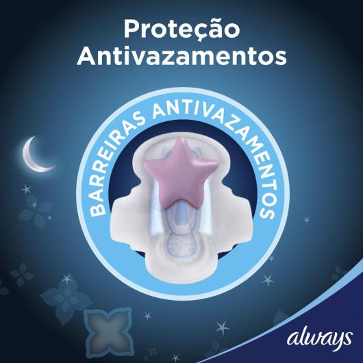 Absorvente Always proteção total noturno com abas 8 unidades - Imagem em destaque