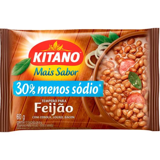 Tempero Kitano Mais Sabor Para Feijão, Ovos e Arroz 30% Menos Sódio 60g - Imagem em destaque