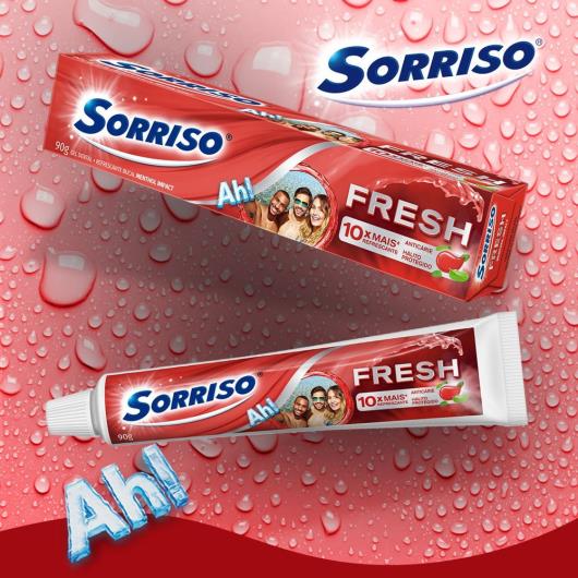 Creme Dental Refrescante Menthol Impact Sorriso Fresh 90g - Imagem em destaque