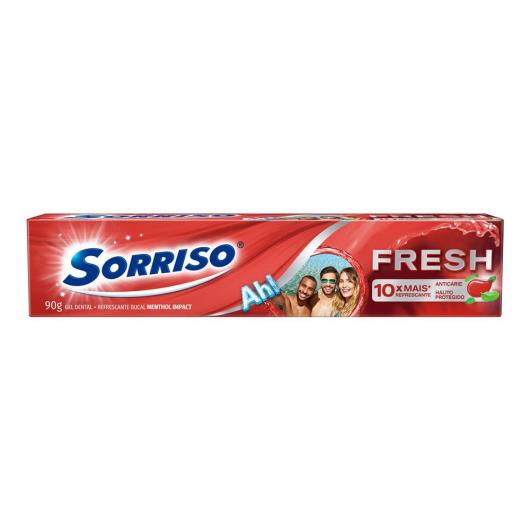 Creme Dental Refrescante Menthol Impact Sorriso Fresh 90g - Imagem em destaque