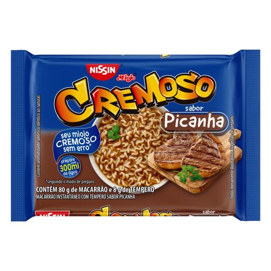 Macarrão Instantâneo Picanha Nissin Miojo Cremoso Pacote 88g - Imagem em destaque