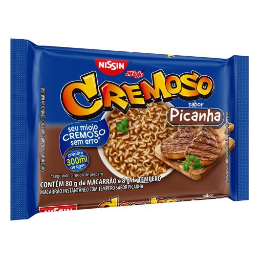 Macarrão Instantâneo Picanha Nissin Miojo Cremoso Pacote 88g - Imagem em destaque