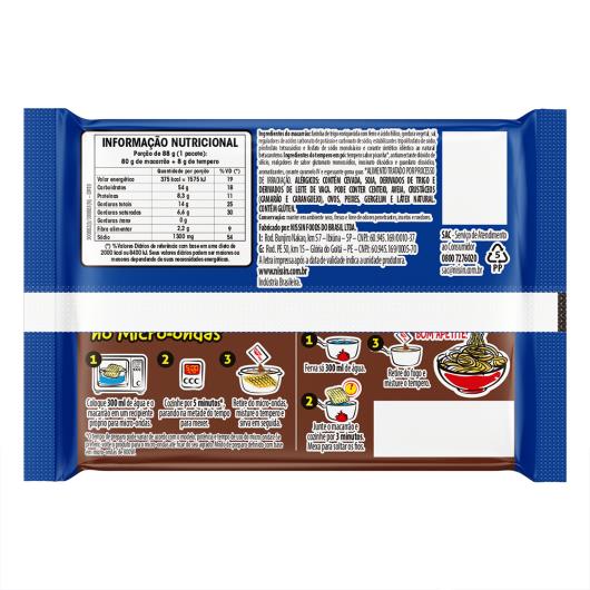Macarrão Instantâneo Picanha Nissin Miojo Cremoso Pacote 88g - Imagem em destaque