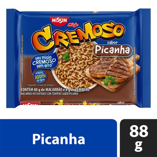 Macarrão Instantâneo Picanha Nissin Miojo Cremoso Pacote 88g - Imagem em destaque