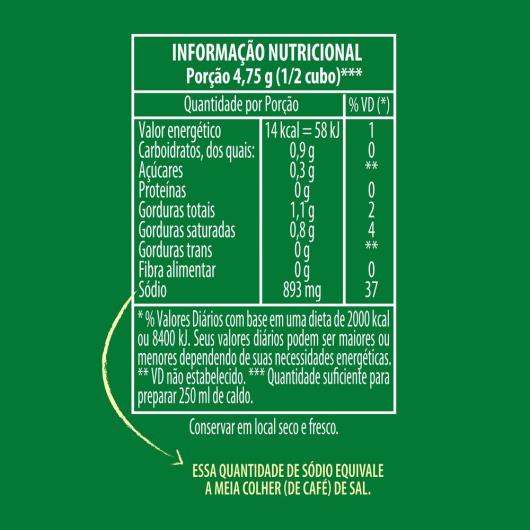 Caldo Tablete Legumes Knorr Mais Sabor Caixa 57g 6 Unidades - Imagem em destaque