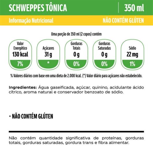 Água Tônica Schweppes LATA 350ML - Imagem em destaque