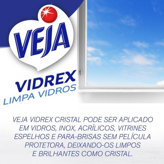Veja Vidrex Tradicional Limpador para Vidros com Álcool Squeeze 500ml - Imagem em destaque