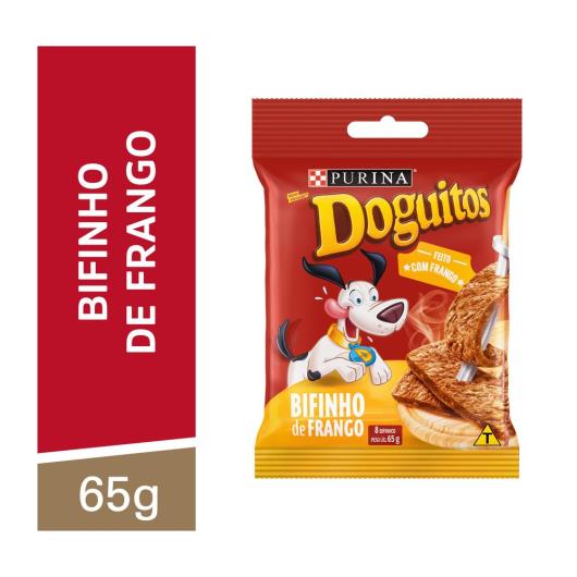 Petisco DOGUITOS Bifinho de Frango Cães Adultos e Filhotes 65g - Imagem em destaque