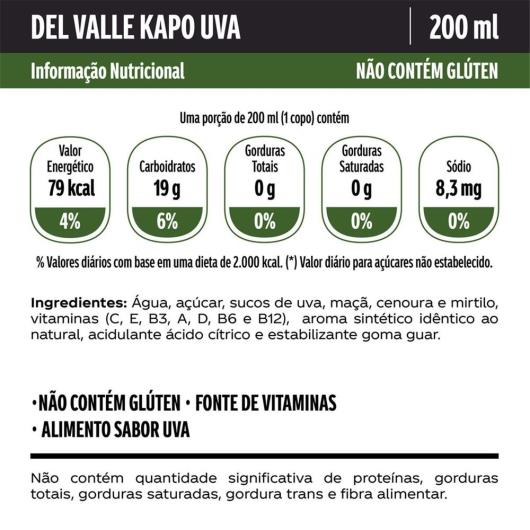 Suco Kapo Sabor Uva 200ML - Imagem em destaque