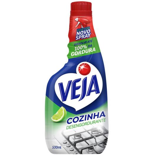 Desengordurante Spray Veja Cozinha Limão 500ml Refil - Imagem em destaque