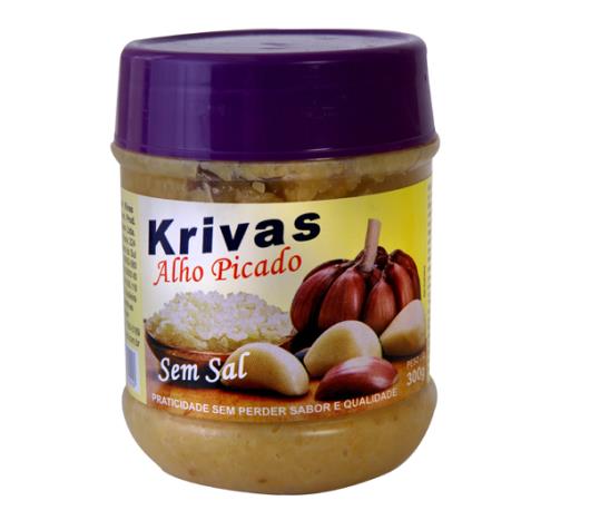 Alho Krivas Picado Pote 300g - Imagem em destaque