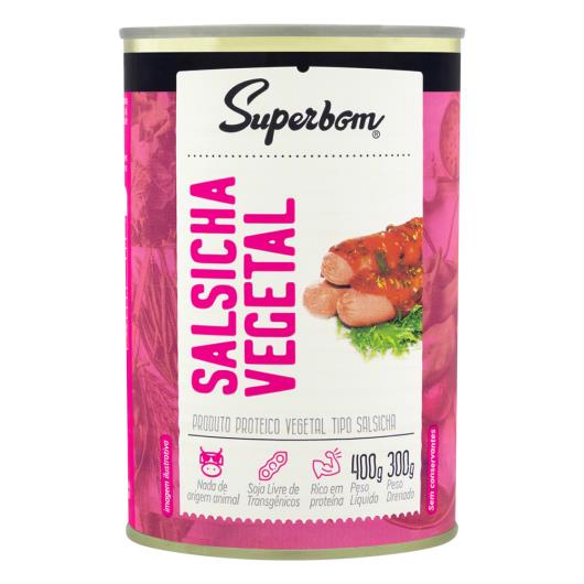 Salsicha Vegetal Superbom Lata 300g - Imagem em destaque