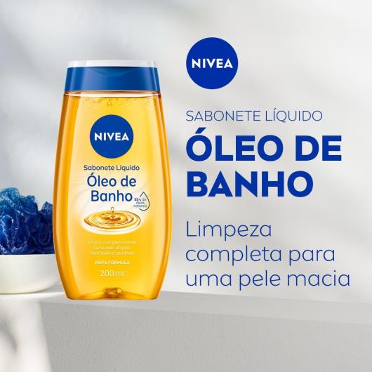 NIVEA Sabonete Líquido Óleo de Banho 200ml - Imagem em destaque
