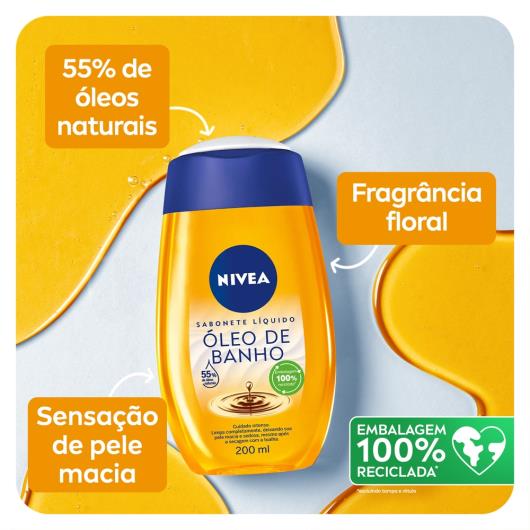 NIVEA Sabonete Líquido Natural Oil 200ml - Imagem em destaque