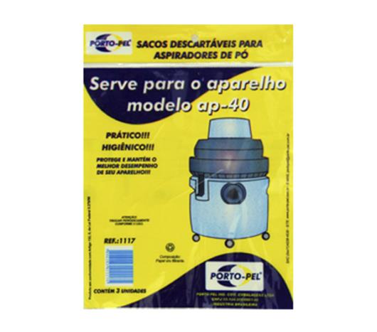 Saco para Aspirador de Pó Porto-Pel Electrolux Hidrolux AP40 - Imagem em destaque
