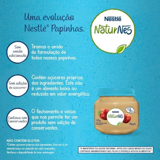 Papinha Nestlé Naturnes Maçã 120g - Imagem em destaque