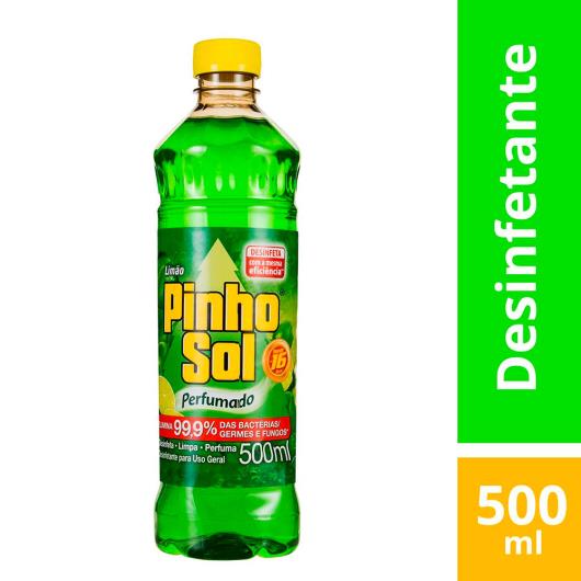 Desinfetante Uso Geral Limão Pinho Sol Frasco 500ml - Imagem em destaque