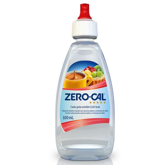 Adoçante Líquido Zero-Cal 100ml - Imagem em destaque