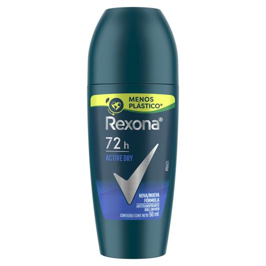 Antitranspirante Roll-On Active Dry Rexona Men 50ml - Imagem em destaque