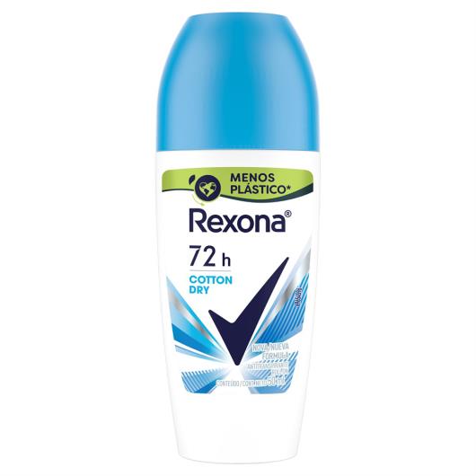 Desodorante Rexona antitranspirante roll on cotton 50ml - Imagem em destaque