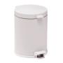 Lixeira Metálica Com Pedal 10,5 Litros Branco - Viel