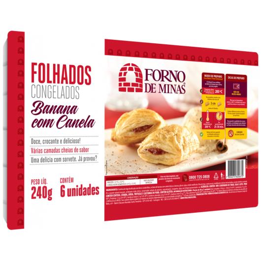 Folhado congelado banana com canela Forno de Minas 240g - Imagem em destaque