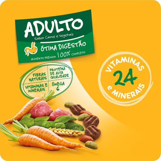 Alimento para Cães Adultos Raças Médias e Grandes Carne e Vegetais Pedigree 1kg - Imagem em destaque