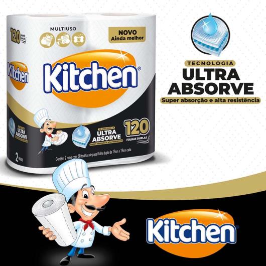Papel toalha Kitchen 2 Unidades - Imagem em destaque