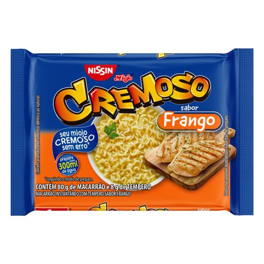 Macarrão Instantâneo Frango Nissin Miojo Cremoso Pacote 88g - Imagem em destaque