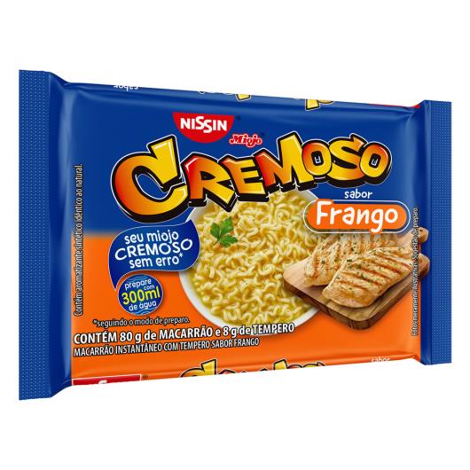 Macarrão Instantâneo Frango Nissin Miojo Cremoso Pacote 88g - Imagem em destaque