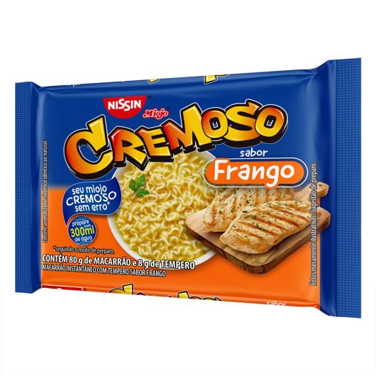 Macarrão Instantâneo Frango Nissin Miojo Cremoso Pacote 88g - Imagem em destaque