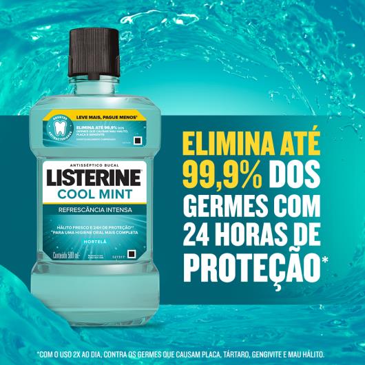 LISTERINE® COOL MINT Refrescância Intensa Leve Mais Pague Menos 500ml - Imagem em destaque