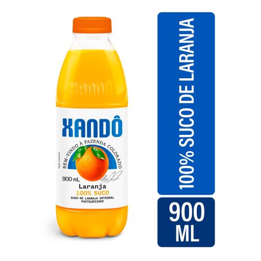 Suco de Laranja Integral Xandô 100% Suco Sem adição de Açúcar Aditivos e Conservantes Selo Kosher Sem Gluten 900ml - Imagem em destaque