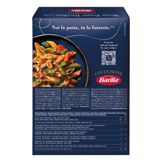 Macarrão de Sêmola de Trigo Grano Duro Tricolore Penne Barilla Collezione Caixa 500g - Imagem em destaque