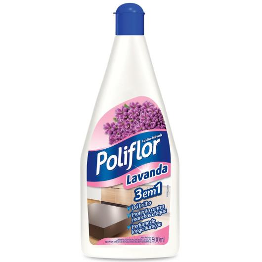 Lustra móveis Poliflor lavanda 500ml - Imagem em destaque