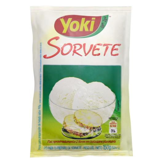 Pó para Sorvete Abacaxi Yoki Pacote 150g - Imagem em destaque